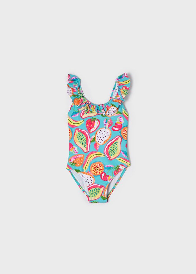bañador con estampados frutales