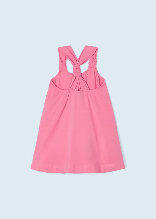 Vestido Peonia Coral pajaros