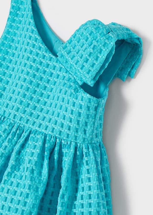 vestido estructura, color turquesa