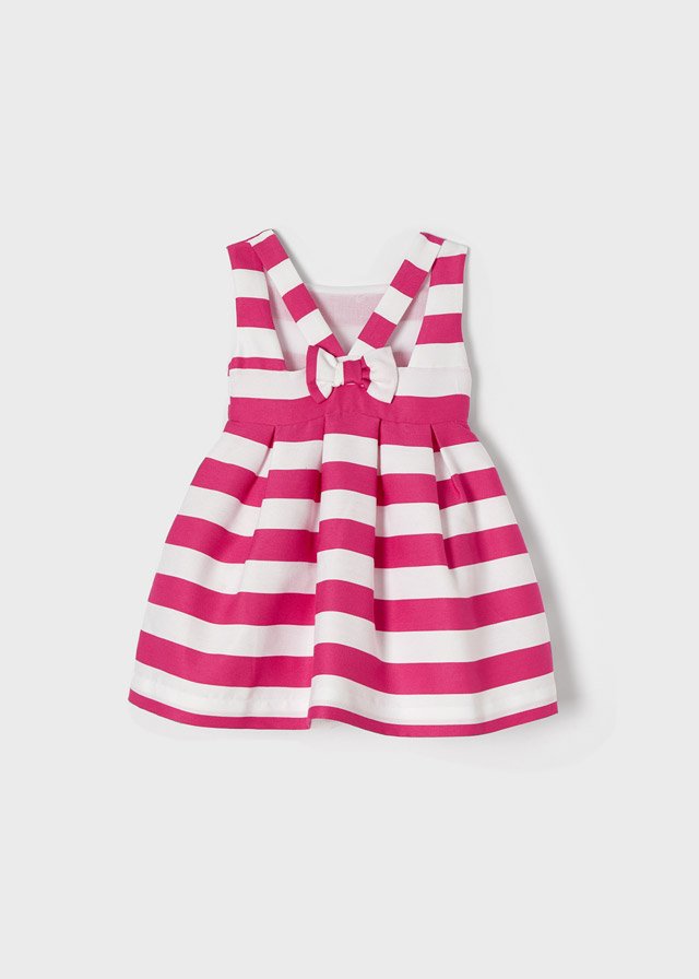 vestido rayas fiusha