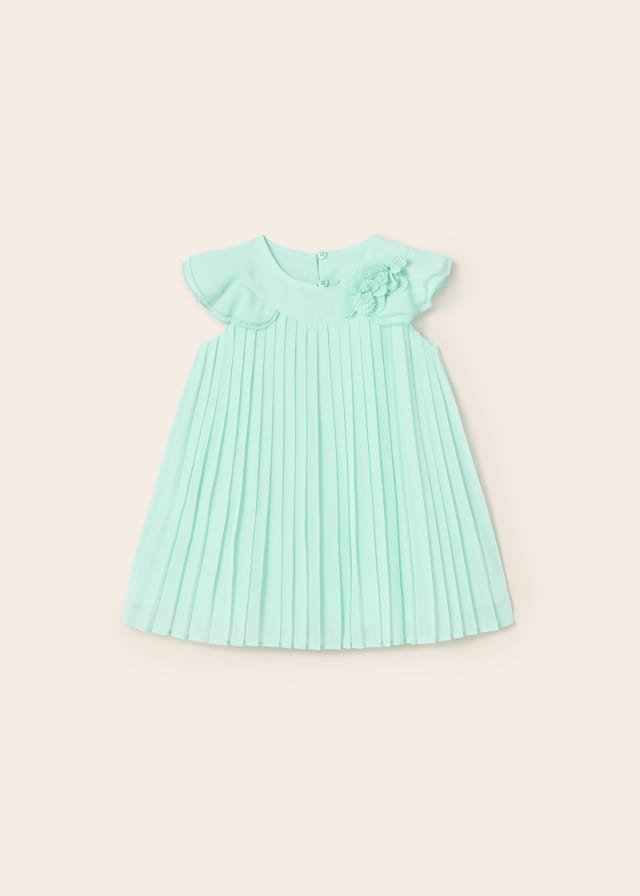 vestido gasa color agua