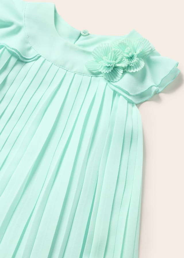 vestido gasa color agua