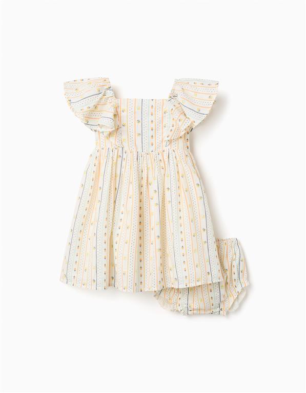 Vestido ivory manga volada