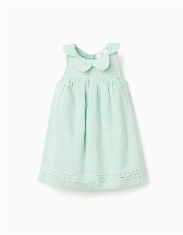 Vestido bebe menta olan en cuello