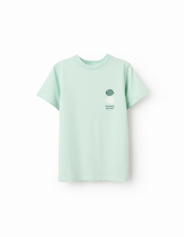 Camiseta verde claro, zippy