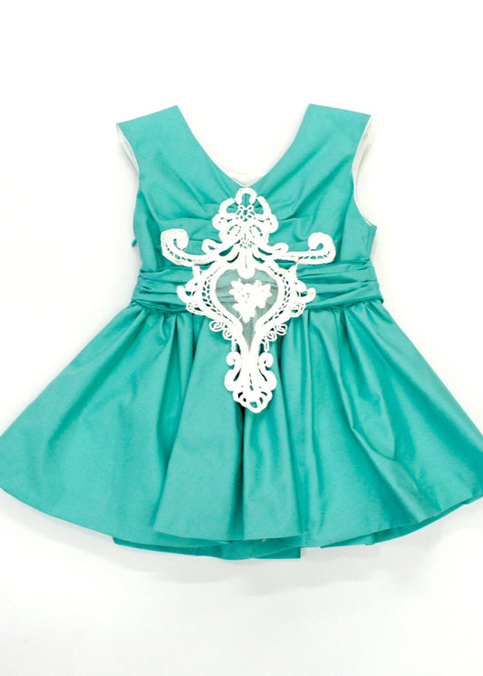 vestido verde esmeralda
