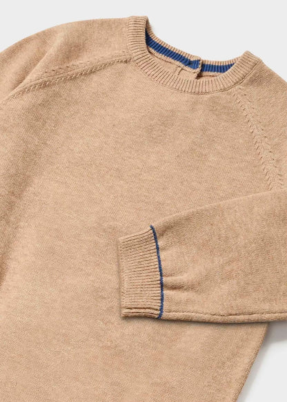 jersey vigore beige cuello redondo