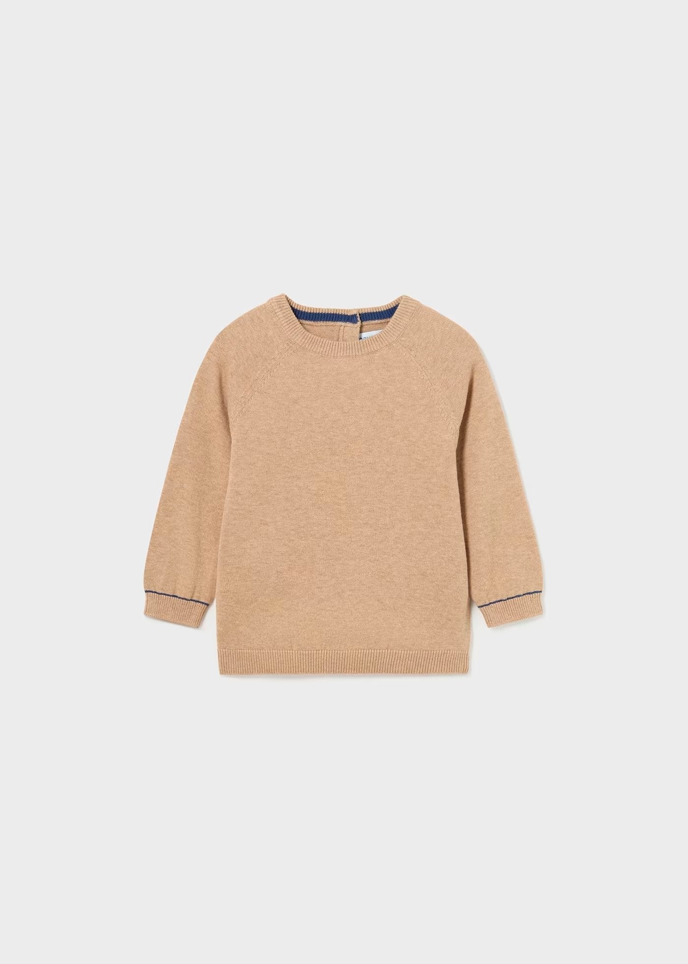 jersey vigore beige cuello redondo
