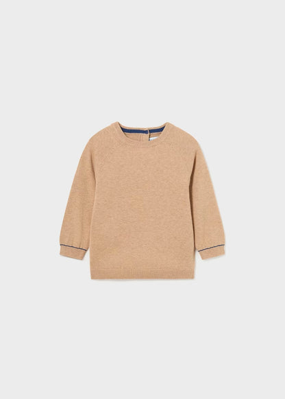 jersey vigore beige cuello redondo