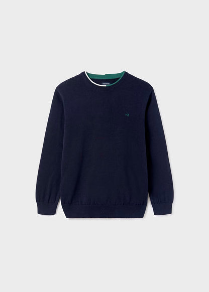 jersey básica marino, cuello redondo, mayoral