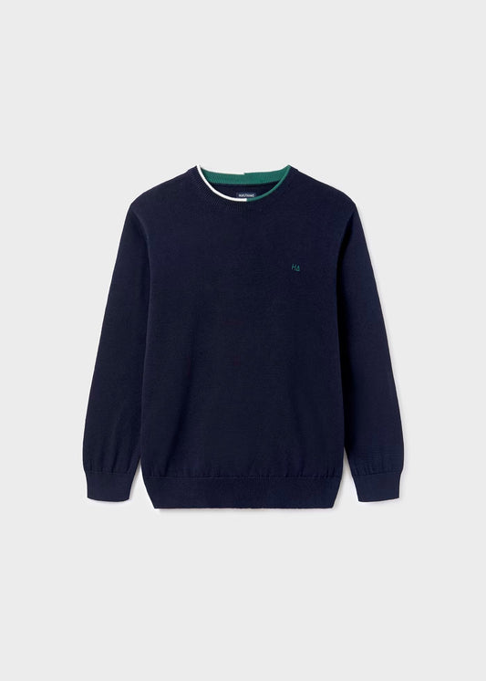 jersey básica marino, cuello redondo, mayoral