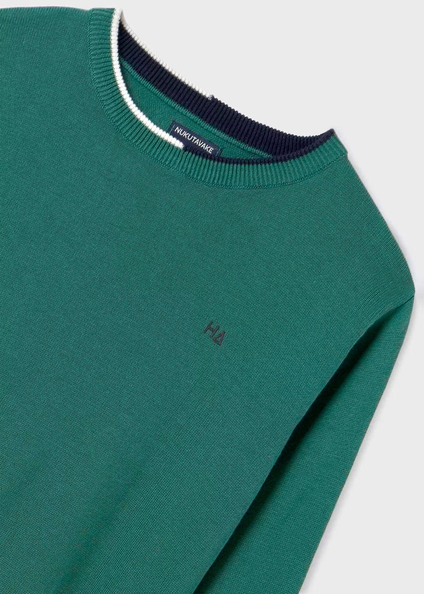 jersey básica menta, cuello redondo, mayoral