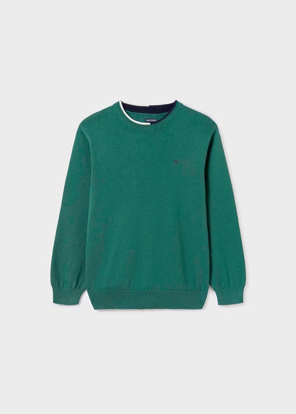 jersey básica menta, cuello redondo, mayoral