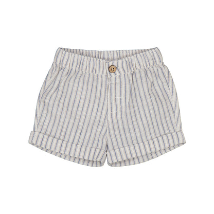 Conjunto camiseta polo y short a rayas