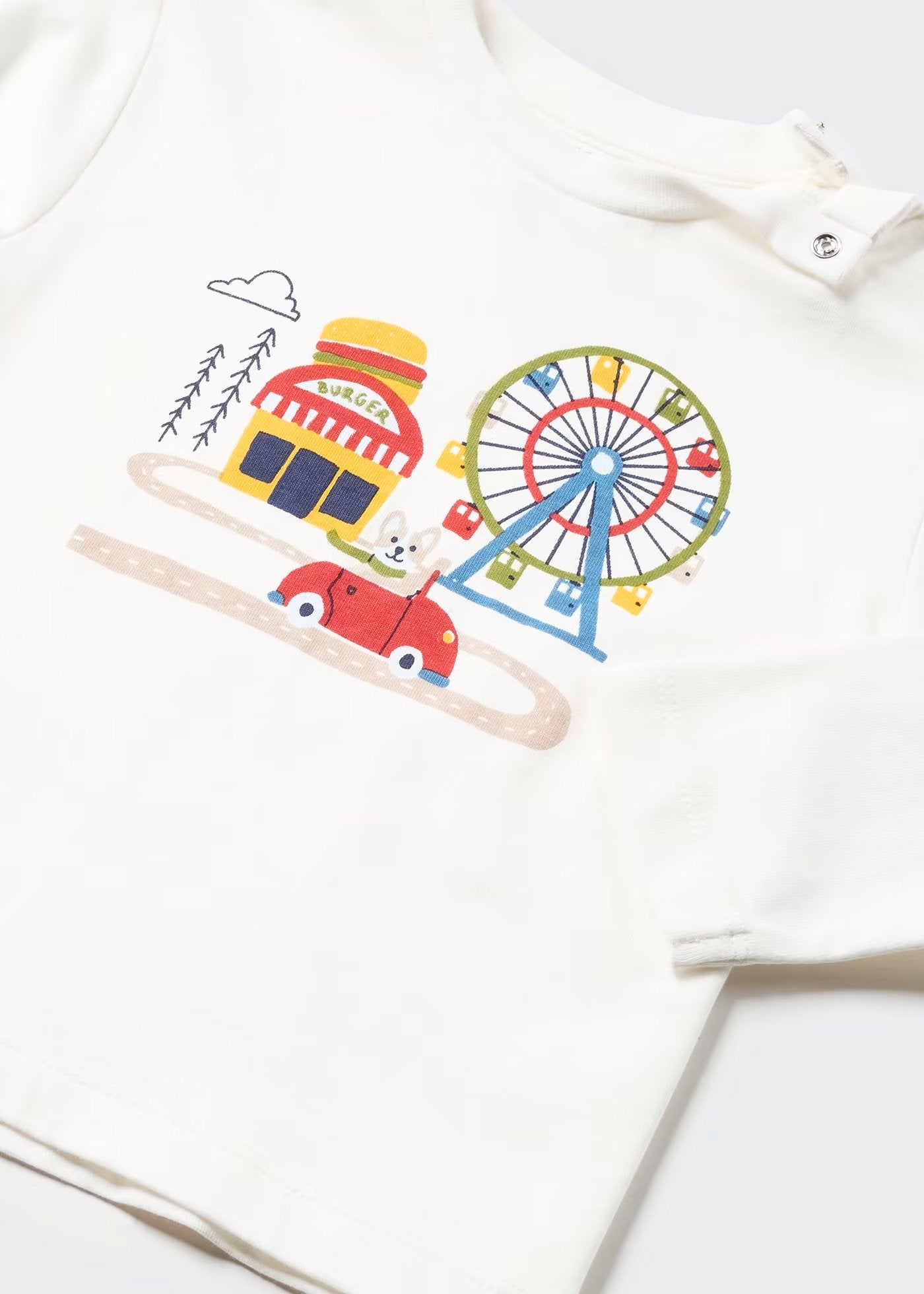 camiseta niño color blanca