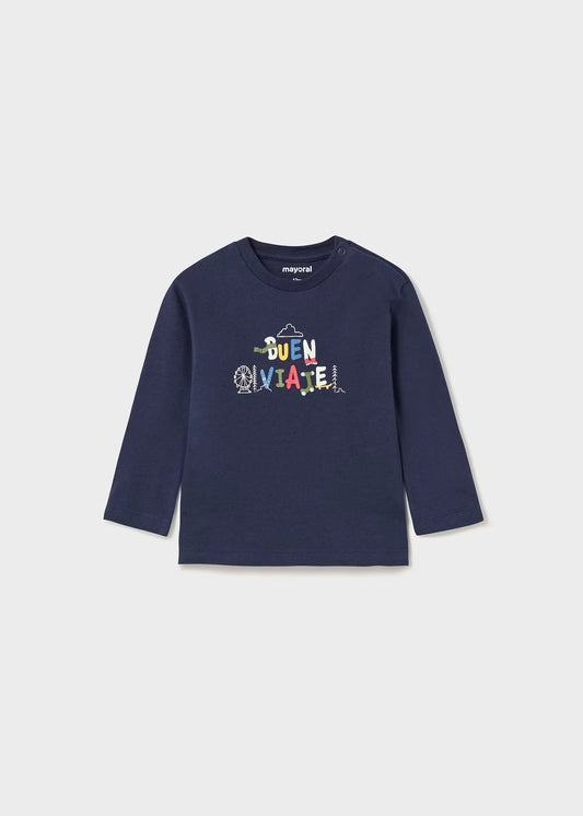 camiseta niño azul marino