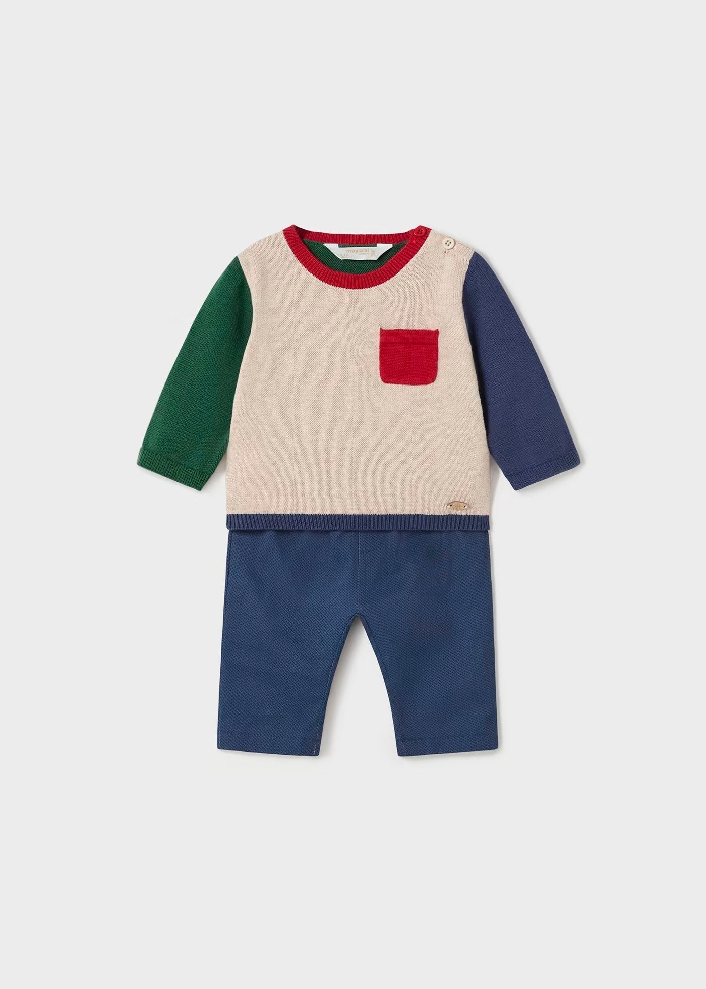 conjunto mayoral de niño azul/gris