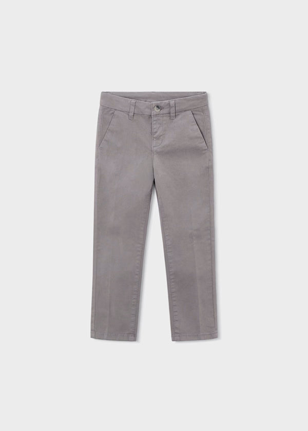 Pantalón chino básico gris
