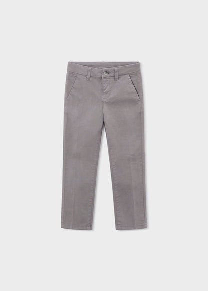 Pantalón chino básico gris