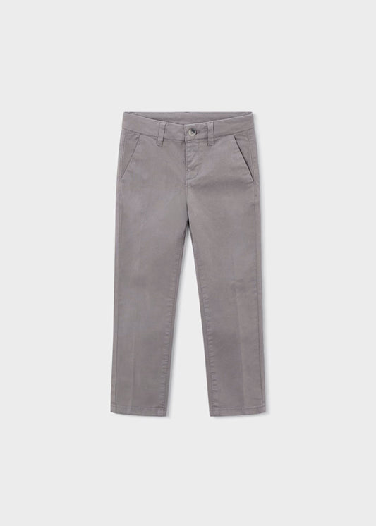 Pantalón chino básico gris