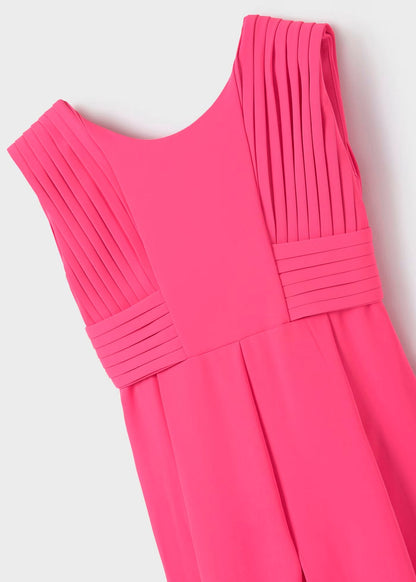 Mono crepe fluido, color fucsia