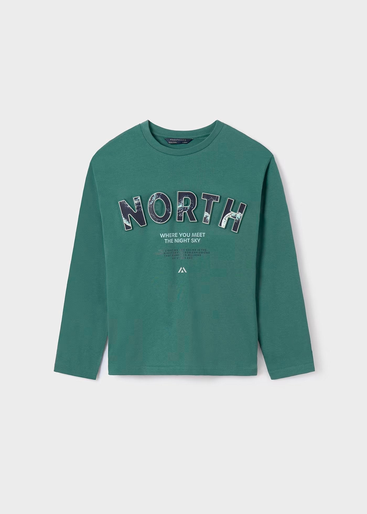 camiseta manga larga, color menta, mayoral