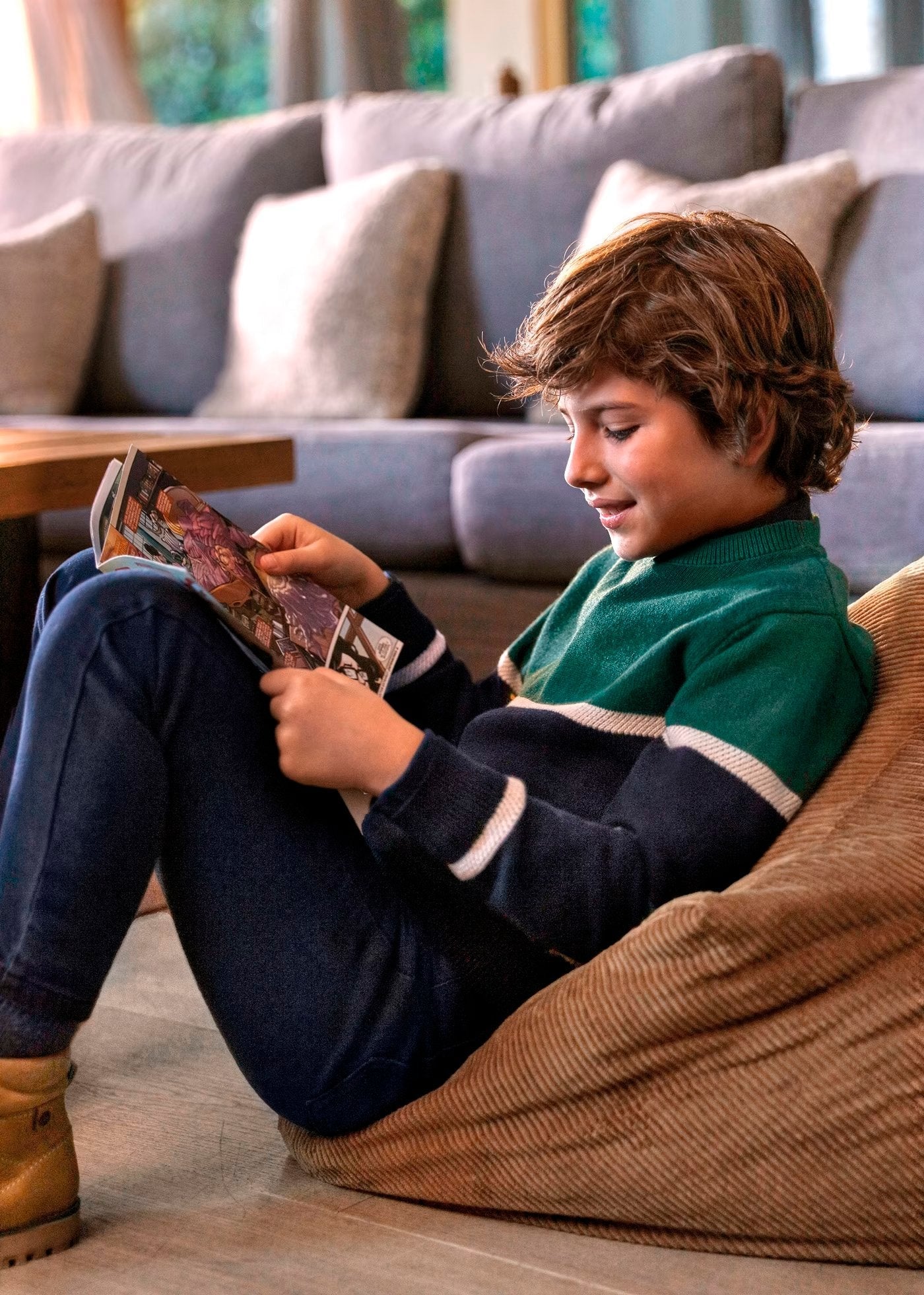 suéter bloques dark menta, mayoral