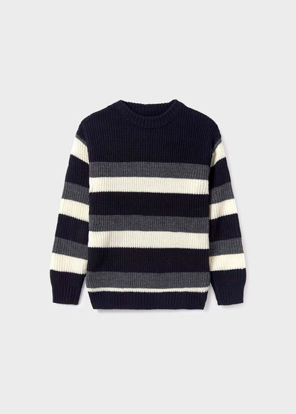 suéter líneas negro/gris, mayoral