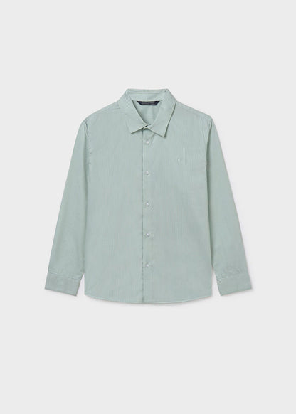 Camisa básica lineas verde