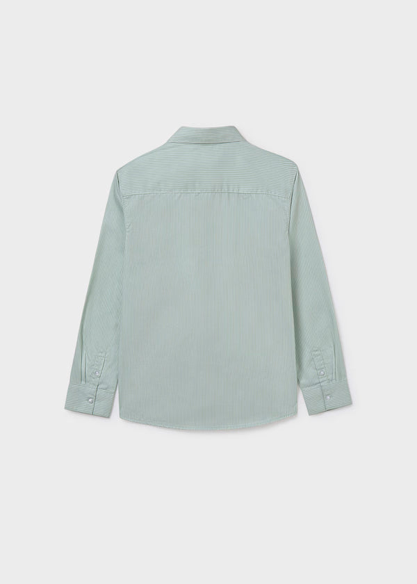 Camisa básica lineas verde