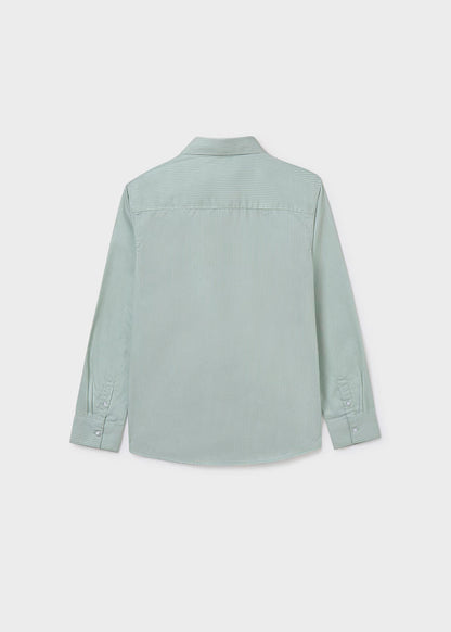 Camisa básica lineas verde