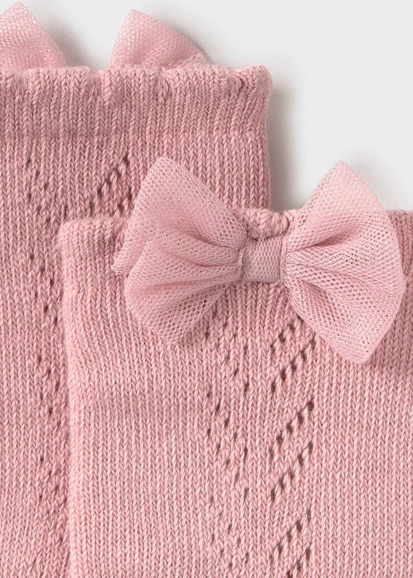 Calceta rosa alta vestir bebé mayoral