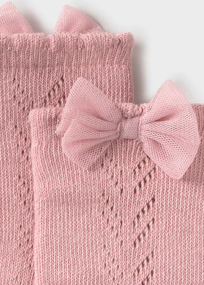 Calceta rosa alta vestir bebé mayoral