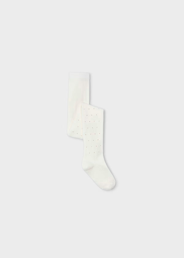 Leotardo tachuelas color ivory