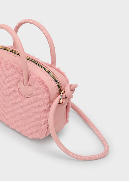 Bolso felpa color maquillaje