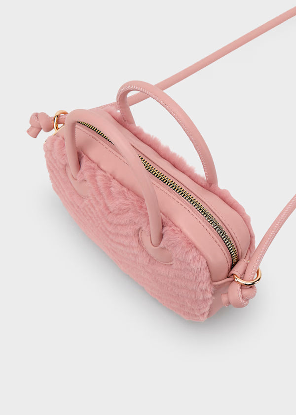 Bolso felpa color maquillaje