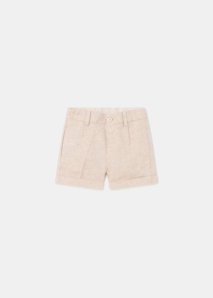 set bebe, bermuda vestir coco y camiseta ocre