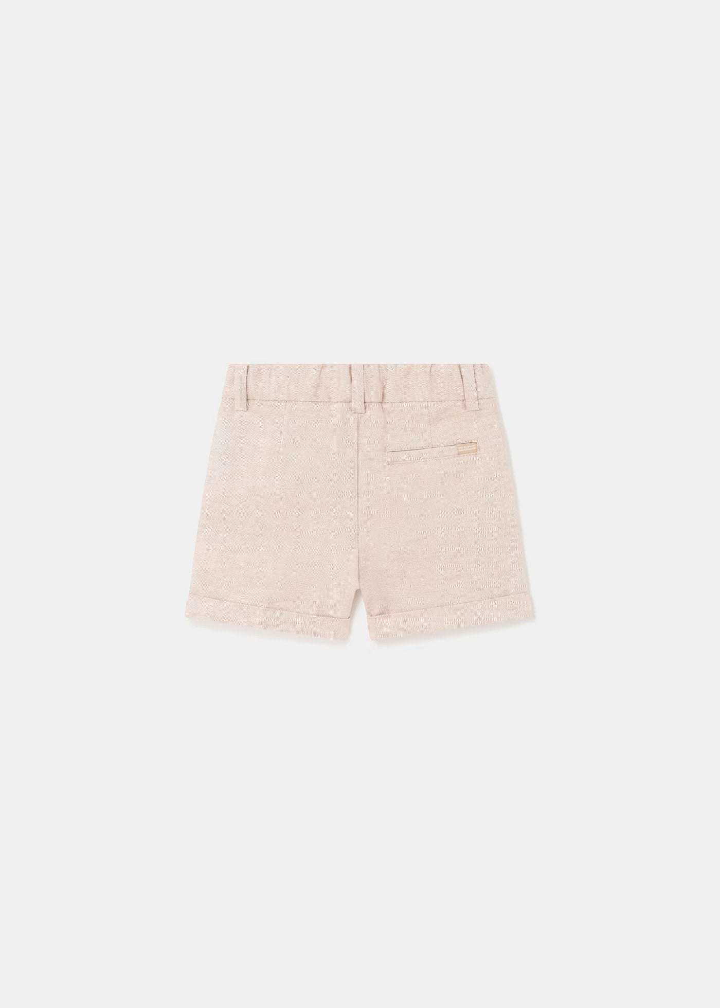 set bebe, bermuda vestir coco y camiseta ocre