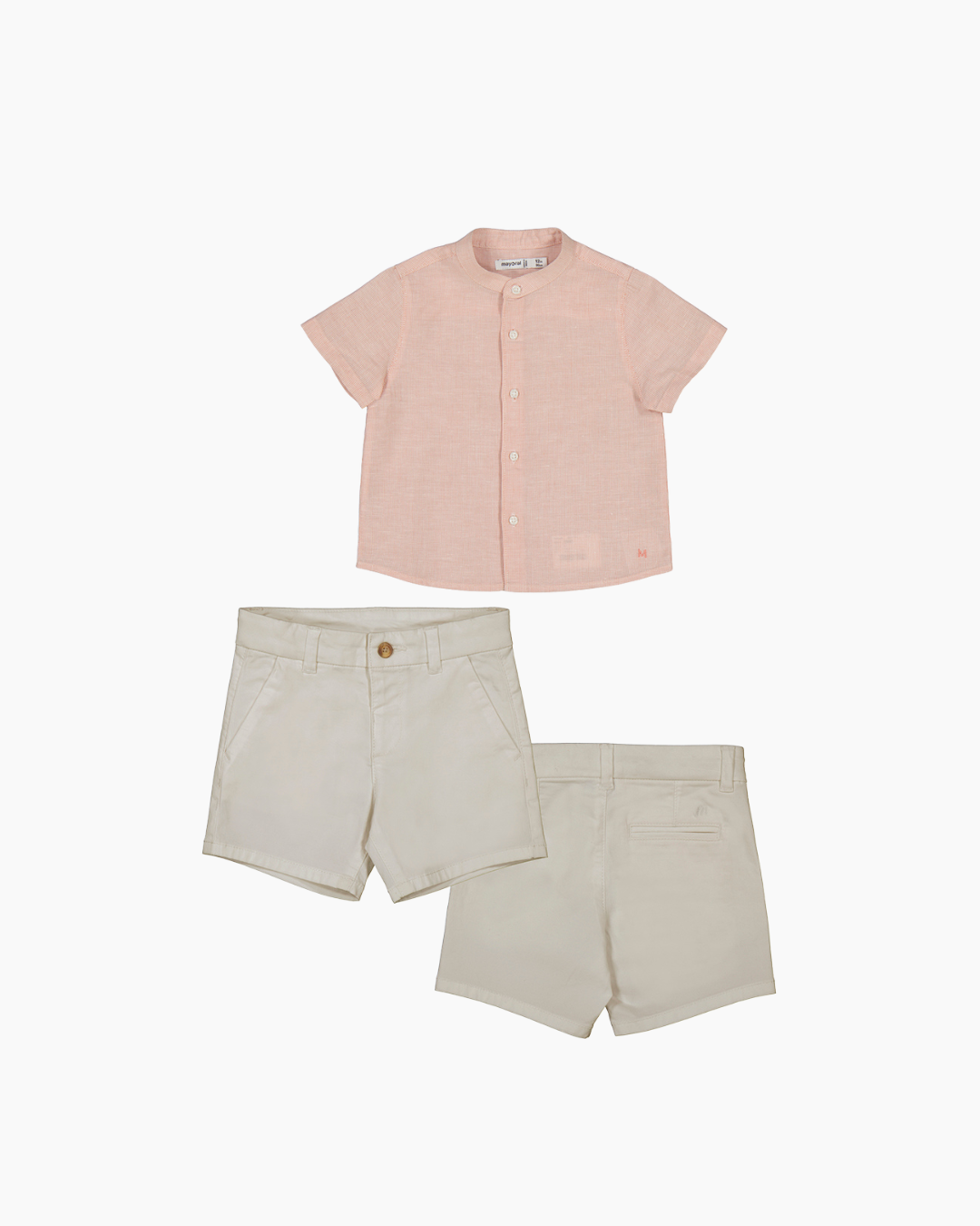 Conjunto camisa rosa y short