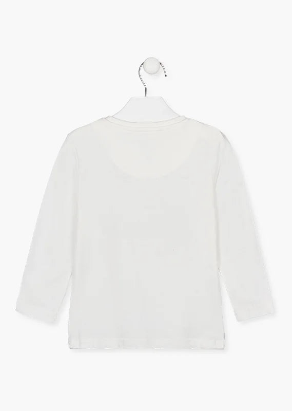 camiseta con estampado delantero