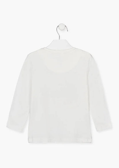 camiseta con estampado delantero