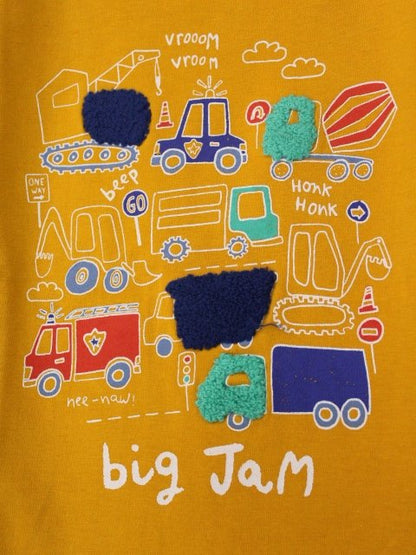 camiseta manga larga color mostaza