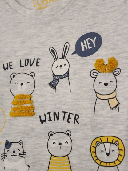 camiseta manga larga color gris claro