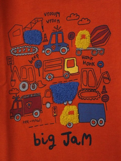 camiseta manga larga color naranja
