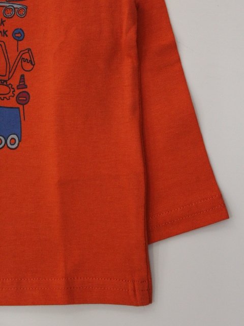 camiseta manga larga color naranja