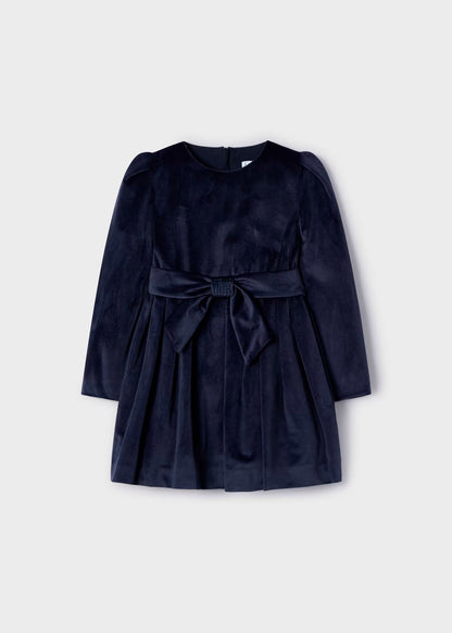 vestido azul marino terciopelo