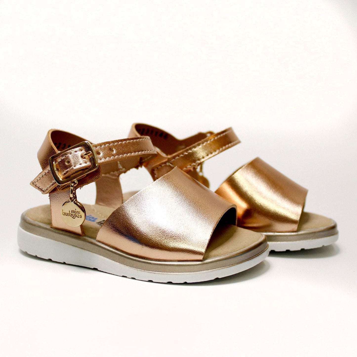 huarache tira ancha, oro rosado