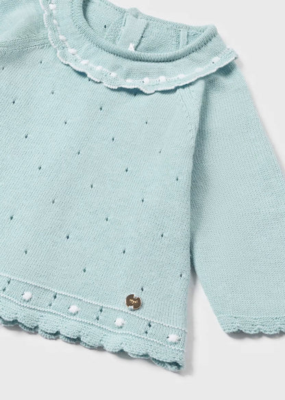 conjunto 2 piezas color azul cristal, para bebe