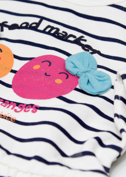 vestido algodón manga larga, happy oranges, losan