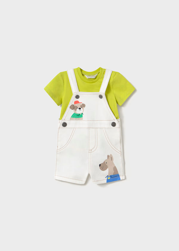 Conjunto overral y playera para bebe niño